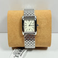 Tory Burch Eleanor White Dial Silver Steel Strap Watch for Women - TBW1069