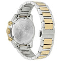 Versace Greca Dome Chronograph Green Dial Two Tone Steel Strap Watch for Men - VE6K00423