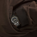 Seiko Prospex Speedtimer Solar Chronograph Black Dial Silver Steel Strap Watch for Men - SSC941