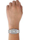Emporio Armani Genni Analog Mother of Pearl Dial Silver Steel Strap Watch for Women - AR11662