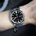 Seiko 5 Sports SNXS Series Automatic Black Dial Silver Steel Strap Watch for Men - SRPK89K1