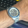 Seiko Prospex Speedtimer Solar Chronograph Grey Dial Silver Steel Strap Watch for Men - SSC939