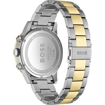 Hugo Boss Allure Chronograph Blue Dial Two Tone Steel Strap Watch for Men - 1514163