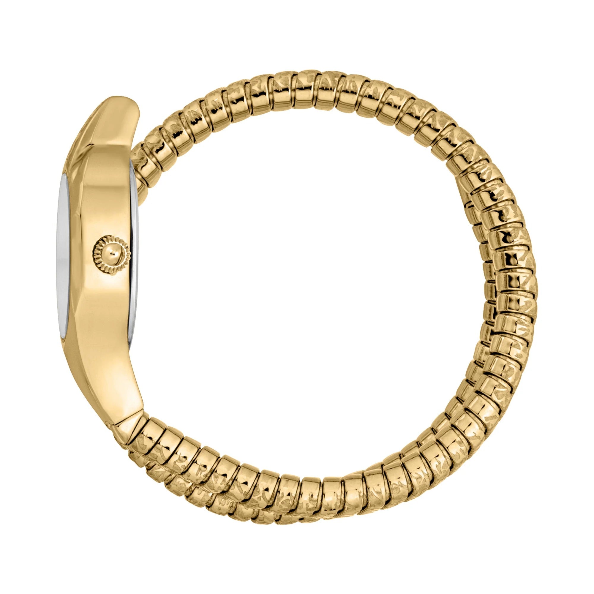 Just Cavalli Glam Evo 4 Mother of Pearl Dial Gold Steel Strap Watch for Women - JC1L229M0025