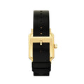 Tory Burch Robinson White Dial Black Leather Strap Watch for Women - TBW1504