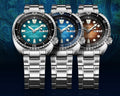 Seiko Prospex US Special Edition Automatic Blue Dial Silver Steel Strap Watch for Men - SRPH59