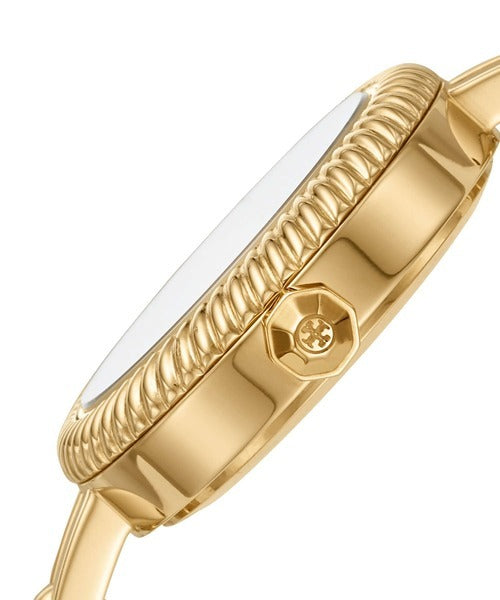 Tory Burch Riva Gold Dial Gold Steel Strap Watch for Women - TBW4029