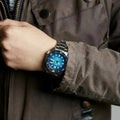 Seiko Prospex US Special Edition Automatic Blue Dial Silver Steel Strap Watch for Men - SRPH59