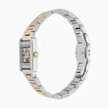Emporio Armani Genni Crystals Silver Dial Two Tone Steel Strap Watch for Women - AR11704