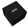 Hugo Boss Cloud Chronograph Grey Dial Black Leather Strap Watch for Men - 1514014