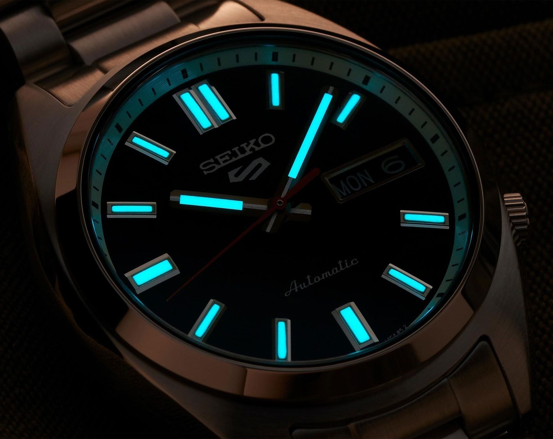 Seiko 5 Sports SNXS Automatic Blue Dial Silver Steel Strap Watch for Men - SRPK87K1