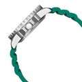 Citizen Mechanical Automatic Green Dial Green Rubber Strap Watch for Men - NJ0129-10X