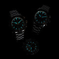 Seiko Prospex Speedtimer Solar Chronograph Black Dial Silver Steel Strap Watch for Men - SSC941