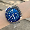Seiko Prospex Save The Ocean Diver's Automatic Blue Dial Silver Steel Strap Watch for Men - SRPD21J1