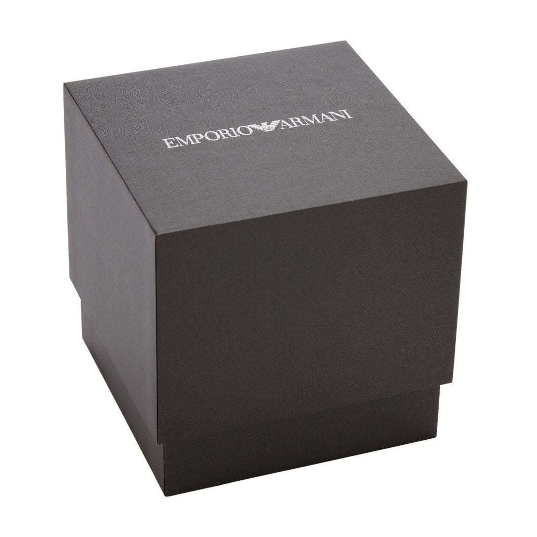 Emporio Armani Sea Explorer Chronograph Green Dial Two Tone Steel Strap Watch for Men - AR11586