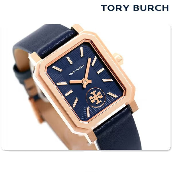 Tory Burch Robinson Quartz Blue Dial Blue Leather Strap Watch for Women - TBW1511