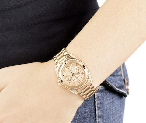 Michael Kors Blair Rose Gold Dial Rose Gold Steel Strap Watch for Women - MK5613