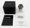 Guess Chaser Chronograph Black Dial Silver Steel Strap Watch for Men - W0170G1