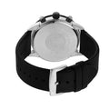 Emporio Armani Mario Chronograph Blue Dial Black Leather Strap Watch For Men - AR11522