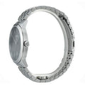 Hugo Boss Officer Black Dial Silver Steel Strap Watch for Men - 1513614