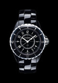 Chanel J12 Quartz Ceramic Black Dial Black Steel Strap Watch for Women - J12 H0682