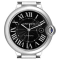 Cartier Ballon Bleu de Cartier Black Dial Silver Steel Strap Watch for Men - W6920042