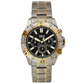 Fossil Garrett Analog Black Dial Two Tone Steel Strap Watch for Men - FS5771