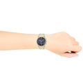 Salvatore Ferragamo Sapphire Chrono Blue Dial Two Tone Steel Strap Watch for Men - SFME00521