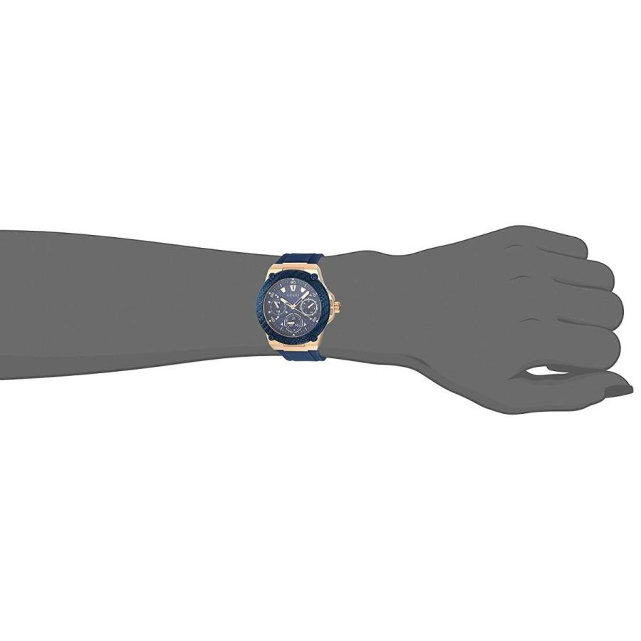 Guess Zena Blue Dial Blue Silicone Strap Watch For Women - W1094L2