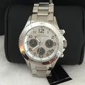 Marc Jacobs Marc Chronograph Silver Dial Silver Steel Strap Watch for Men - MBM3155