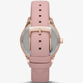 Michael Kors Layton Three-Hand White Dial Pink Leather Strap Watch for Women - MK2909