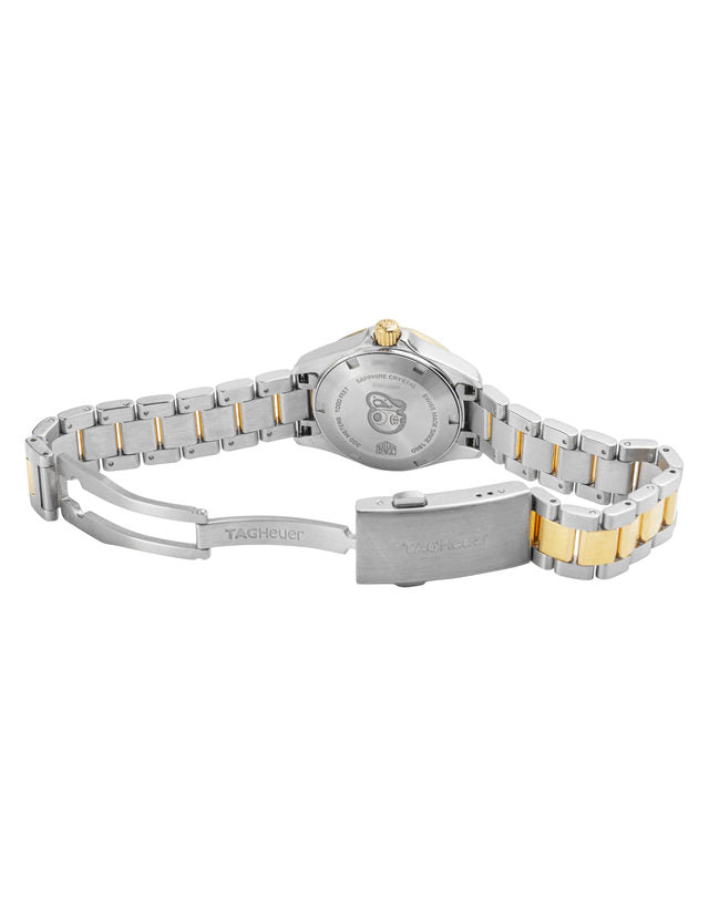 Tag Heuer Aquaracer Quartz Diamonds Mother of Pearl Dial Two Tone Steel Strap Watch for Women - WBD1423.BB0321