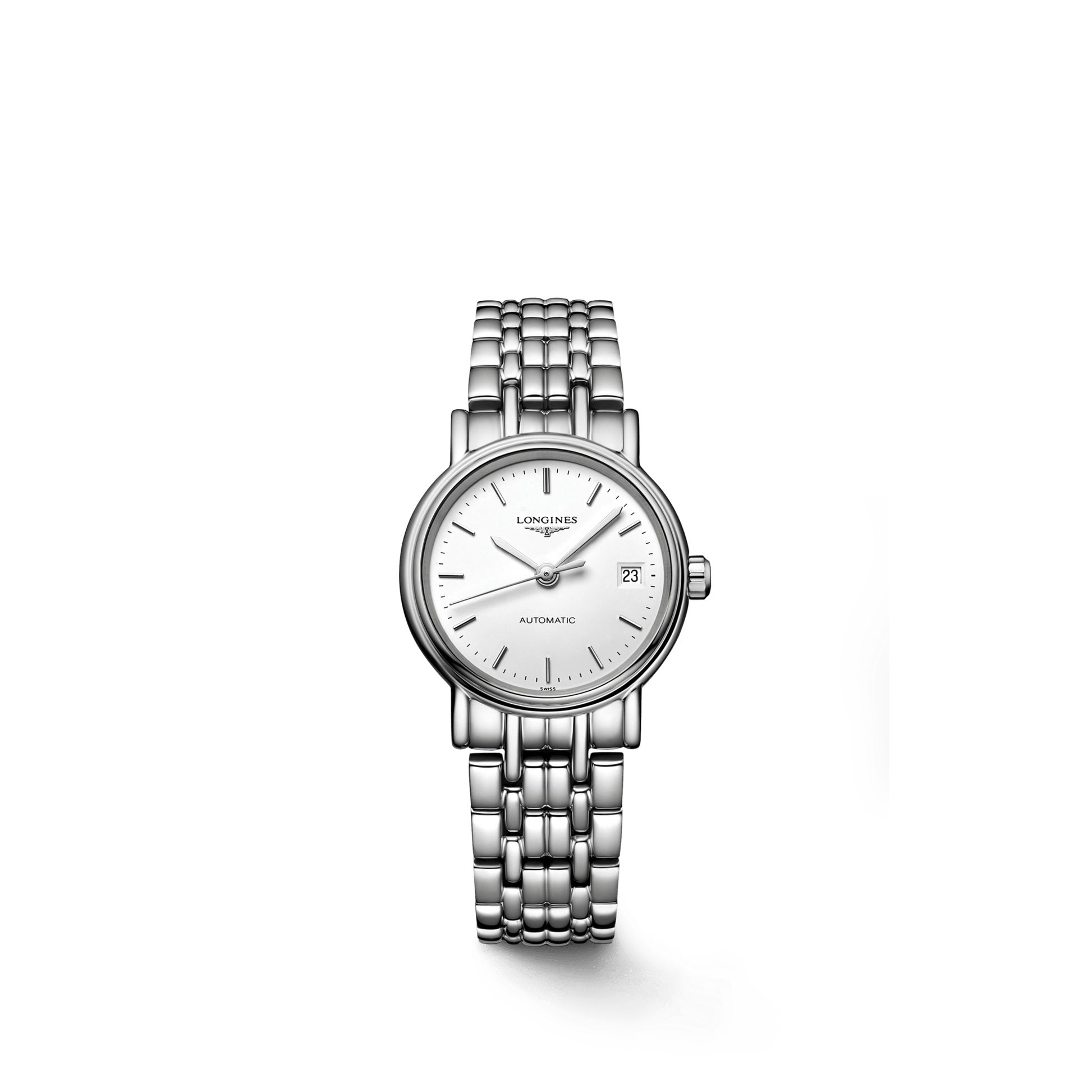 Longines Presence 25.5mm Automatic Stainless Steel Watch for Women - L4.321.4.12.6