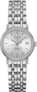 Longines Presence 25.5mm Automatic Stainless Steel Watch for Women - L4.321.4.72.6