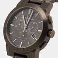 Burberry The City Grey Dial Gunmetal Grey Steel Strap Watch for Men - BU9354