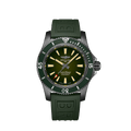 Breitling Superocean Automatic 46 Green Dial Green Rubber Strap Watch for Men - M173681A1L1S1