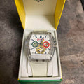 Guess Phoenix J Balvin White Dial Transparent Silicone Strap Watch For Men - V1051M1