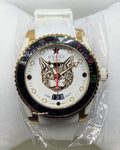 Gucci Dive Quartz White Dial White Rubber Strap Unisex Watch - YA136322