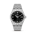 Tudor Royal Automatic Diamonds Black Dial Silver Steel Strap Watch for Men - M28600-0004