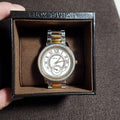 Michael Kors Madelyn Silver Dial Two Tone Steel Strap Watch for Women - MK6288