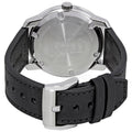 Movado Bold Silver Dial Black Leather Strap Watch For Men - 3600468