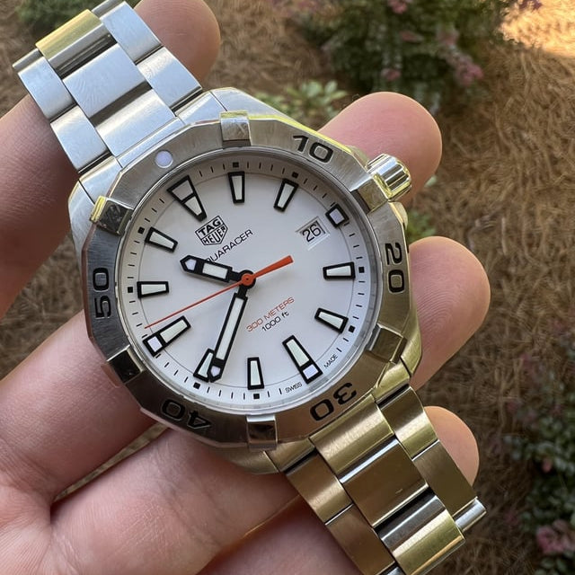 Tag Heuer Aquaracer White Dial Watch for Men - WBD1111.BA0928
