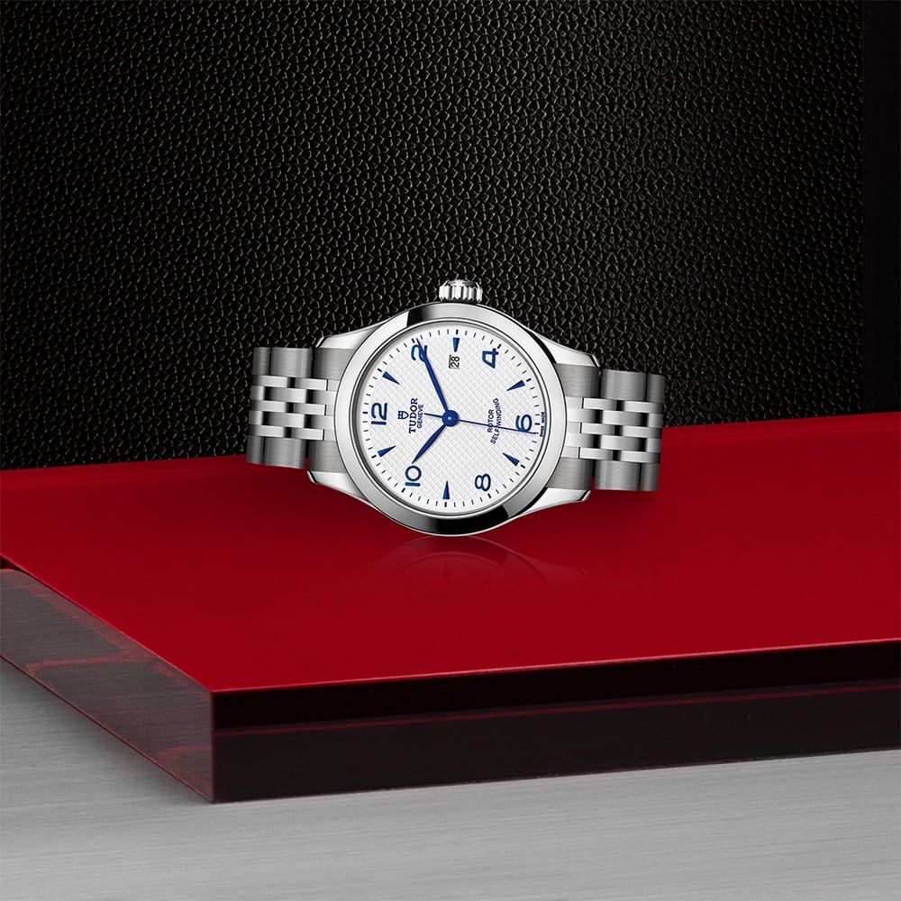Tudor 1926 Automatic White Dial Silver Steel Strap Watch for Men - M91650-0005