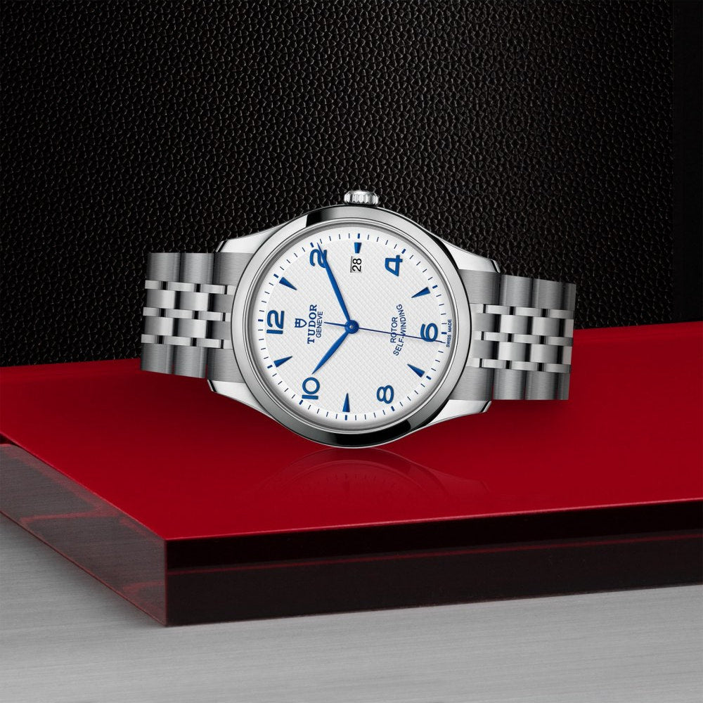 Tudor 1926 Automatic White Dial Silver Steel Strap Watch for Men - M91650-0005