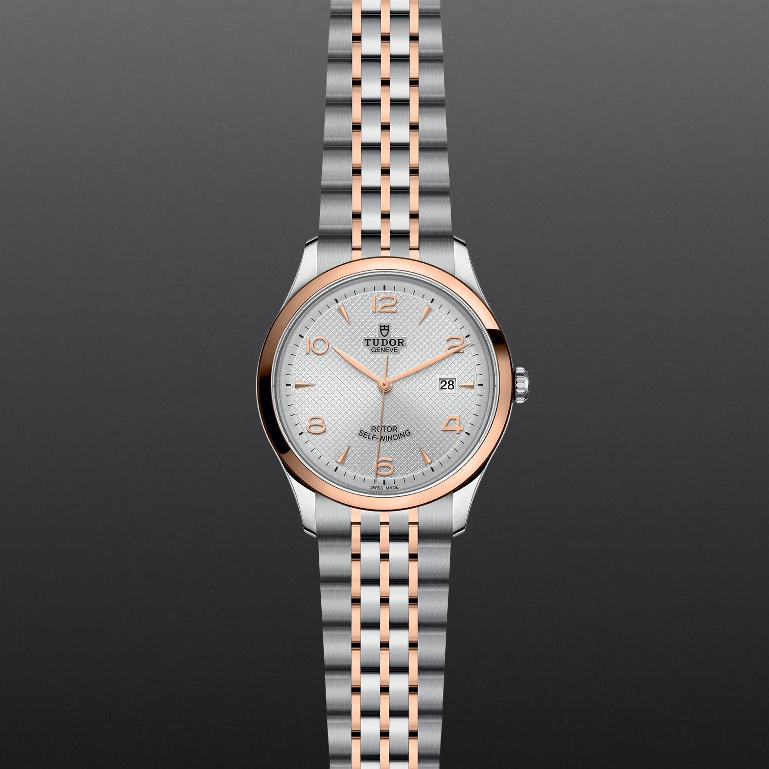 Tudor 1926 Automatic Silver Dial Two Tone Steel Strap Watch for Men - M91651-0001