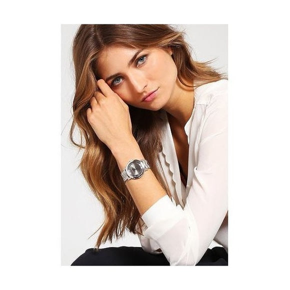 Michael Kors Norie Grey Dial Silver Stainless Steel Strap Watch for Women - MK3559