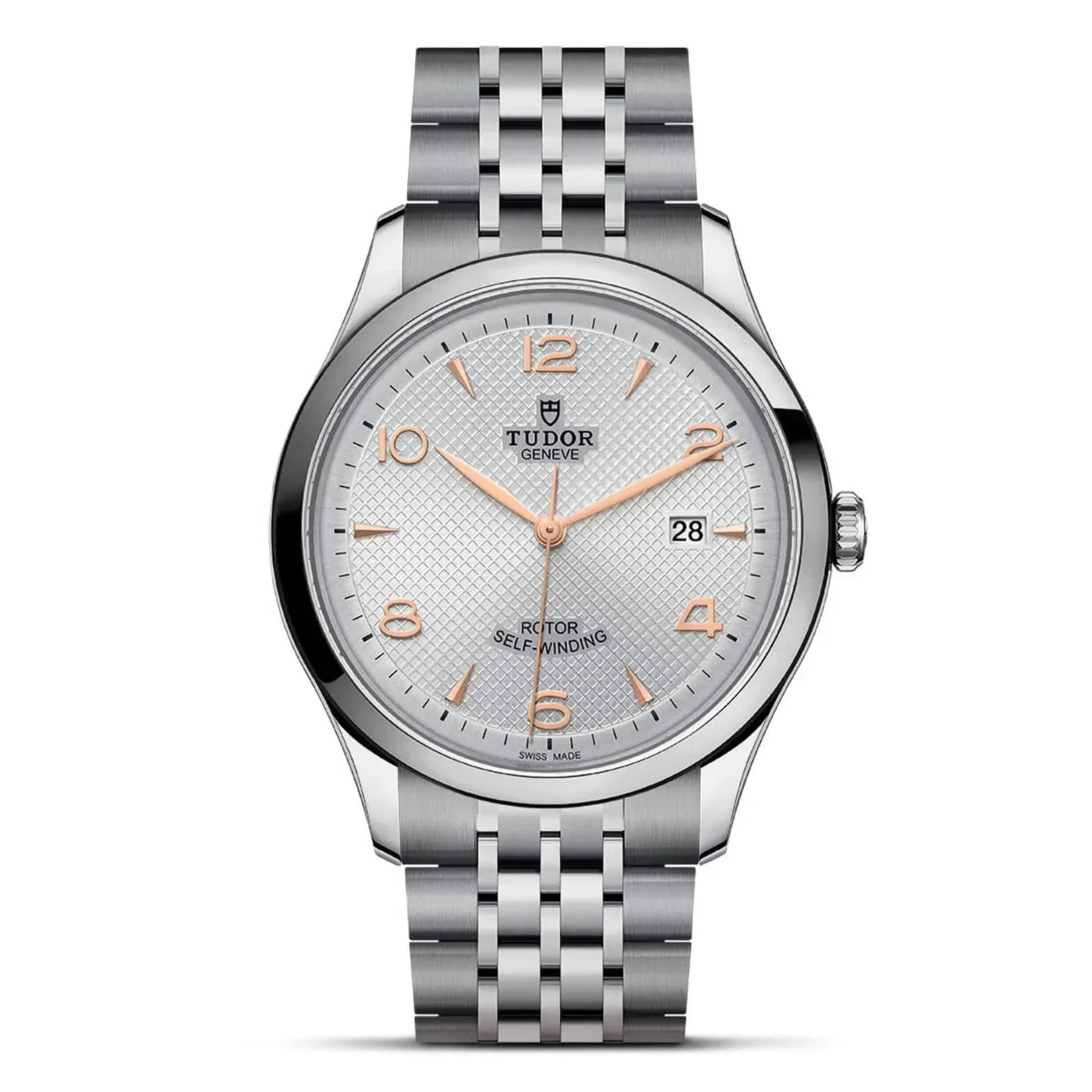 Tudor 1926 Automatic Silver Dial Silver Steel Strap Watch for Men - M91650-0001