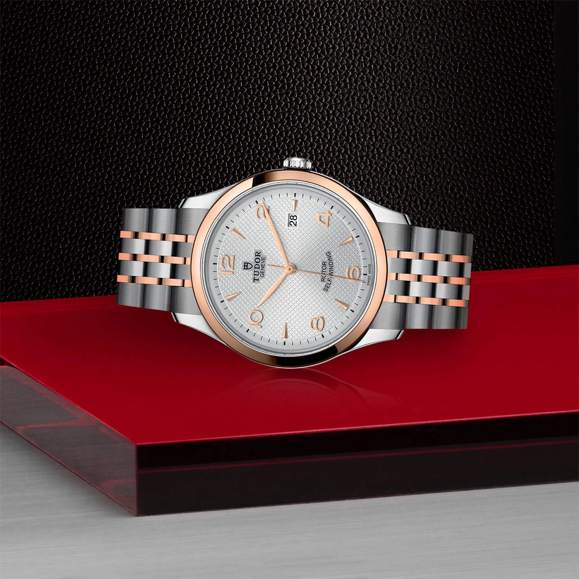 Tudor 1926 Automatic Silver Dial Two Tone Steel Strap Watch for Men - M91651-0001