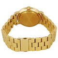 Marc Jacobs Baker Black Dial Gold Steel Strap Watch for Women - MBM3355