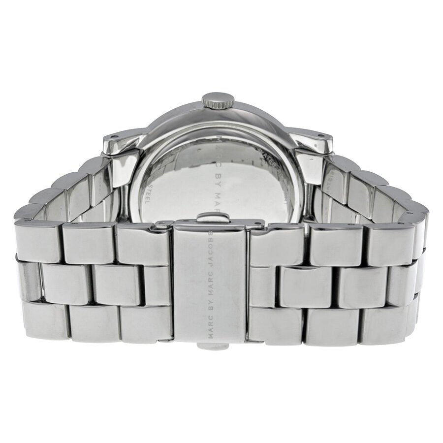Marc Jacobs Amy Red Dial Silver Steel Strap Watch for Women - MBM3302